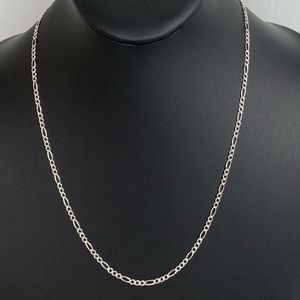 925 Sterling‎ Silver Chain Necklace Jewelry SILVER Classic Fígaro Made In Mexico